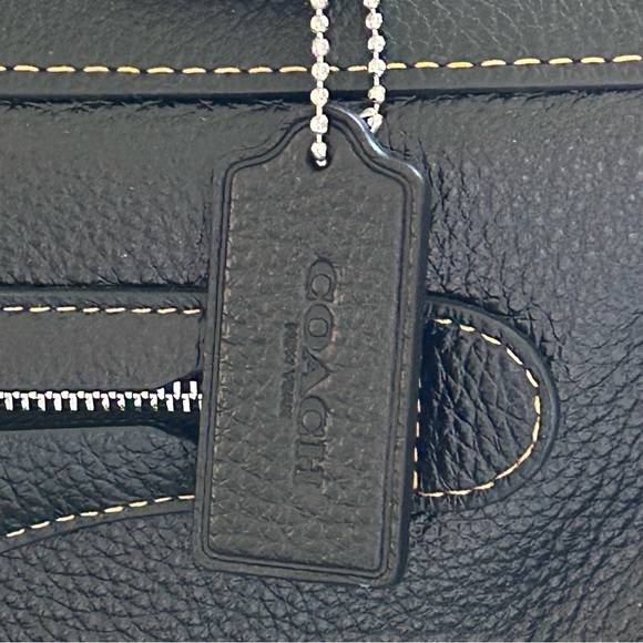 Coach Black Leather Millie Satchel NWT - Picture 5 of 16